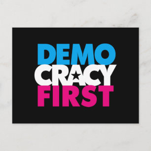 Democracy First Postcard