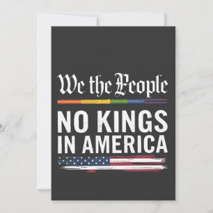 Democracy Has no King Librety Status USA  Invitation