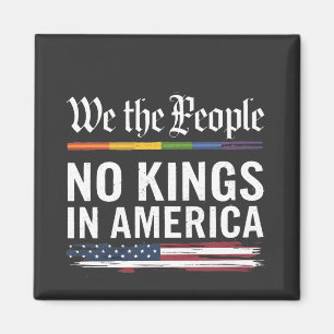 Democracy Has no King Librety Status USA  Magnet