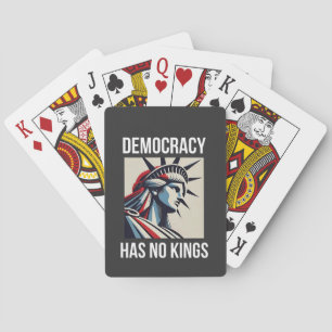 Democracy Has no King Librety Status USA  Playing Cards