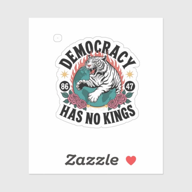 Democracy Has No Kings 86 47 Tiger (Sheet)
