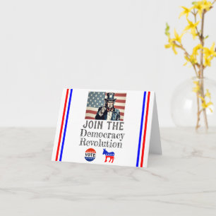 Democracy Revolution Greeting Card