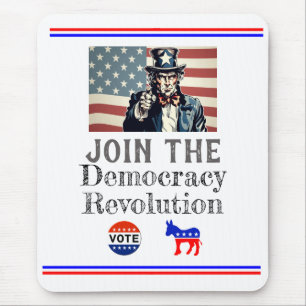Democracy Revolution Mouse Pad