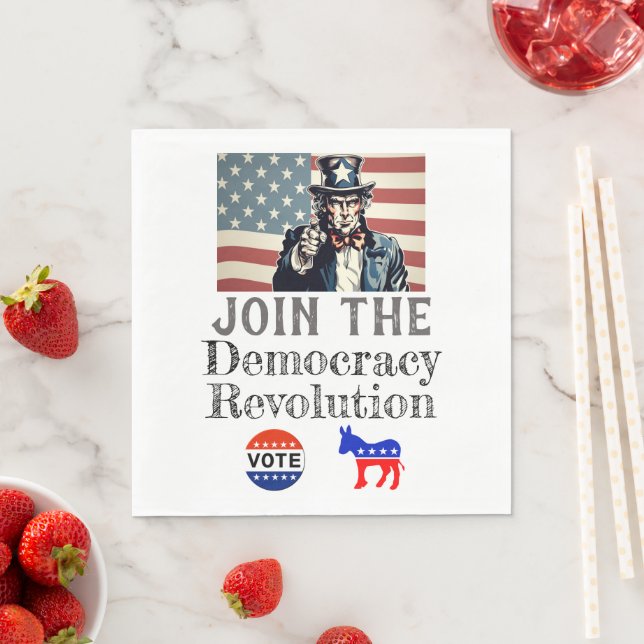 Democracy Revolution Paper Napkin (Insitu)