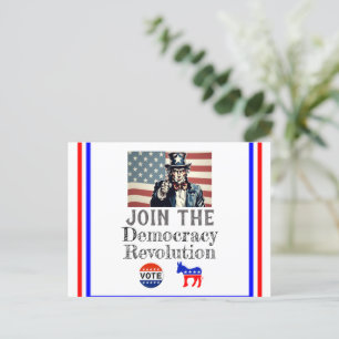 Democracy Revolution Postcard
