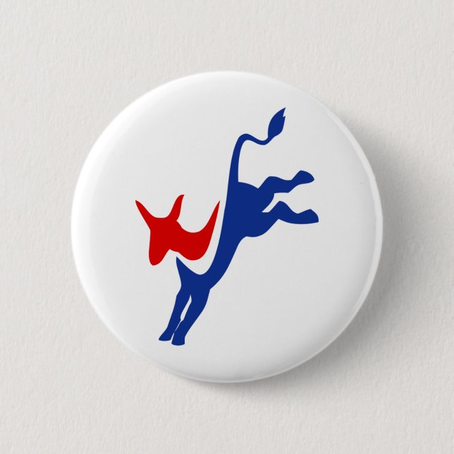democrat 2 inch round button (Front)