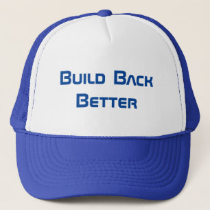 Democrat?  Blue Wave Hat, Build Back Better Trucker Hat