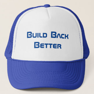 Democrat?  Blue Wave Hat, Build Back Better Trucker Hat