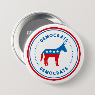 Democrat Button Pin