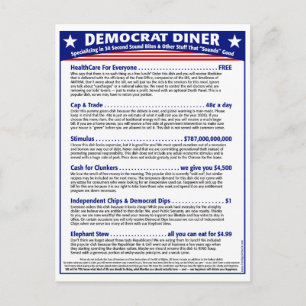 Democrat Diner Postcard