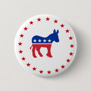 Democrat Donkey 2 Inch Round Button