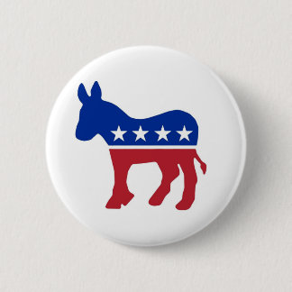 Democrat Donkey  2 Inch Round Button
