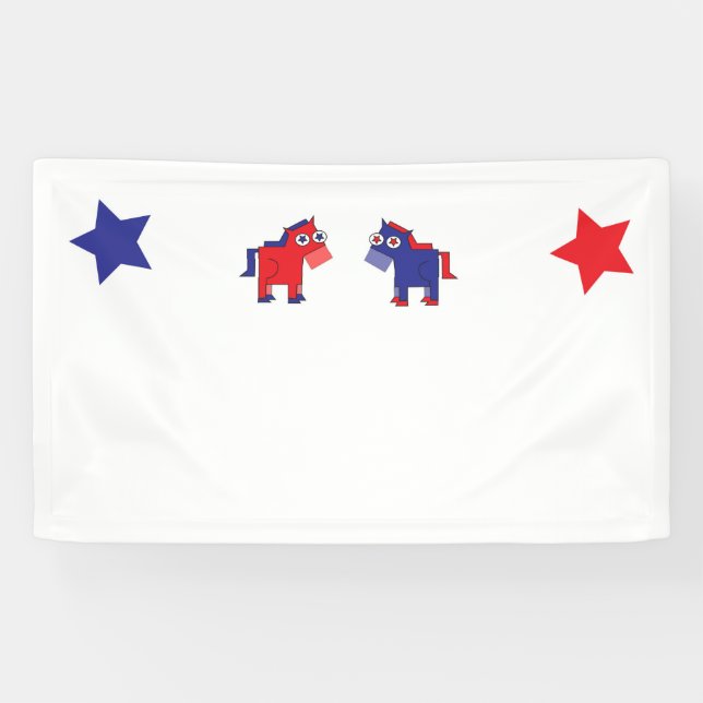 Democrat Donkey Banner (Horizontal)