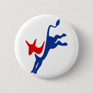 Democrat Donkey Button