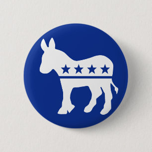Democrat Donkey Button
