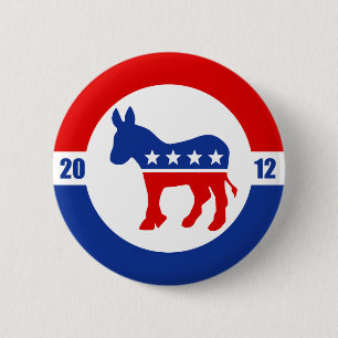 Democrat Donkey Button