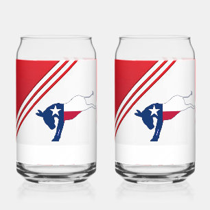 Democrat Donkey Can Glass