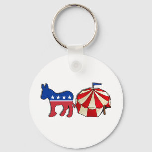 Democrat Donkey Circus Keychain