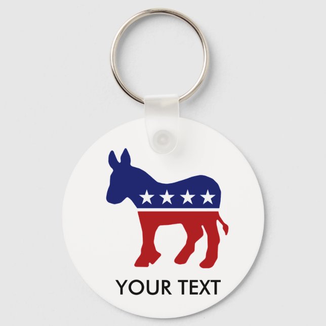 Democrat Donkey / DNC Donkey Keychain (Front)