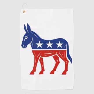 Democrat Donkey  Golf Towel