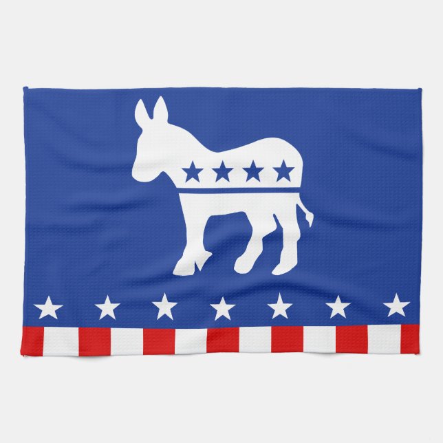 Democrat Donkey Kitchen Towel (Horizontal)
