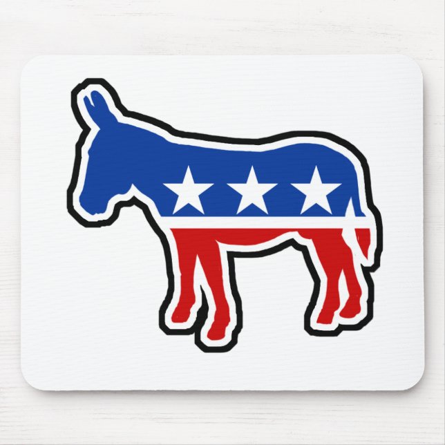 Democrat Donkey Mouse Pad (Front)