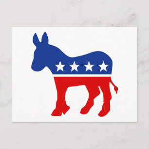 Democrat Donkey Postcard