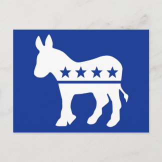 Democrat Donkey Postcard