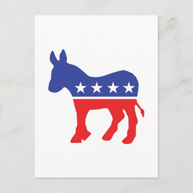 Democrat Donkey Postcard (Front)