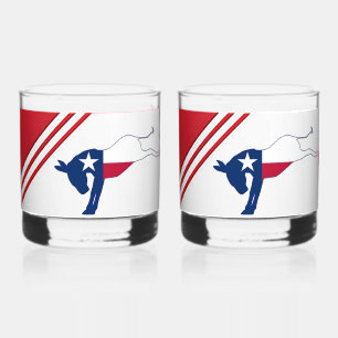 Democrat Donkey Rock Glass