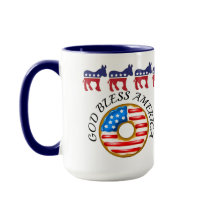 Democrat God Bless America Doughnut