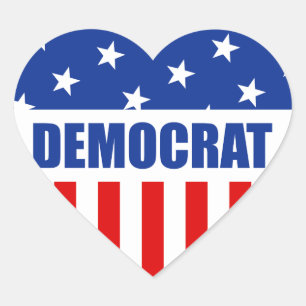 Democrat Heart Sticker