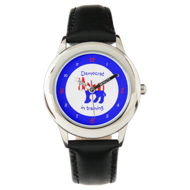 Democrat In Training Numbered Watch (Front)