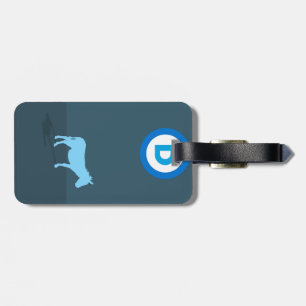Democrat Luggage Tag w/ leather strap