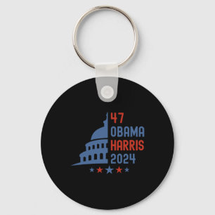 Democrat Obama Harris 2024 Presidential Election Keychain