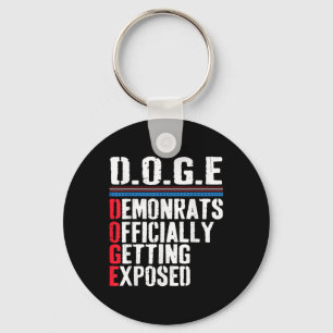 Democrat Officially Getting Exposed Trump 2025 Keychain