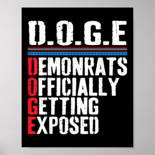 Democrat Officially Getting Exposed Trump 2025 Poster