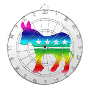 Democrat Original Donkey Rainbow Dartboard