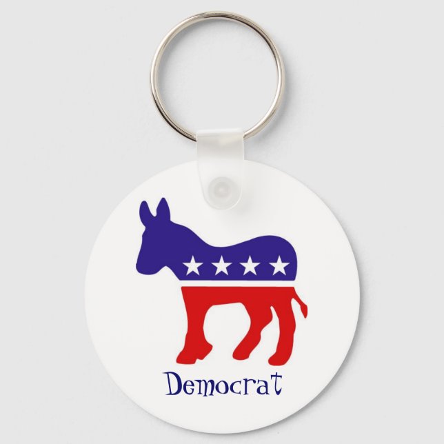 Democrat Party Donkey Keychain (Front)