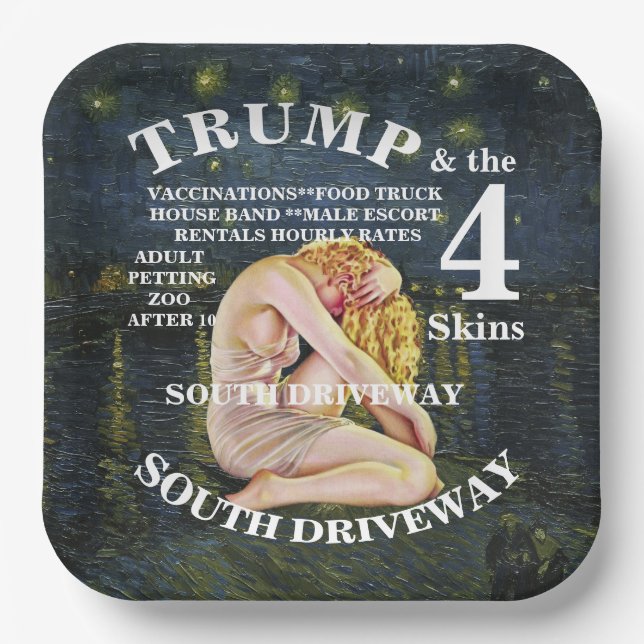 DEMOCRAT PARTY ZL X1 KP HEALTHCARE COST PRICE PAPER PLATE (Front)