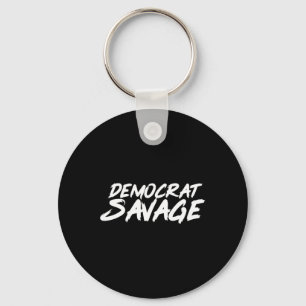 Democrat Savage Impeach Trump Gift Presidential Ha Keychain