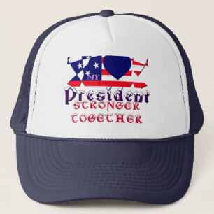 Democrat We Are Stronger Presidential Team Cool Trucker Hat