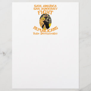 DEMOCRAT ZL X1 KP PARTY VOTE ELECTION COST TEE LETTERHEAD