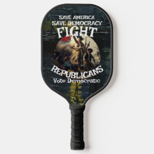 DEMOCRAT ZL X1 KP PARTY VOTE ELECTION COST TEE PICKLEBALL PADDLE