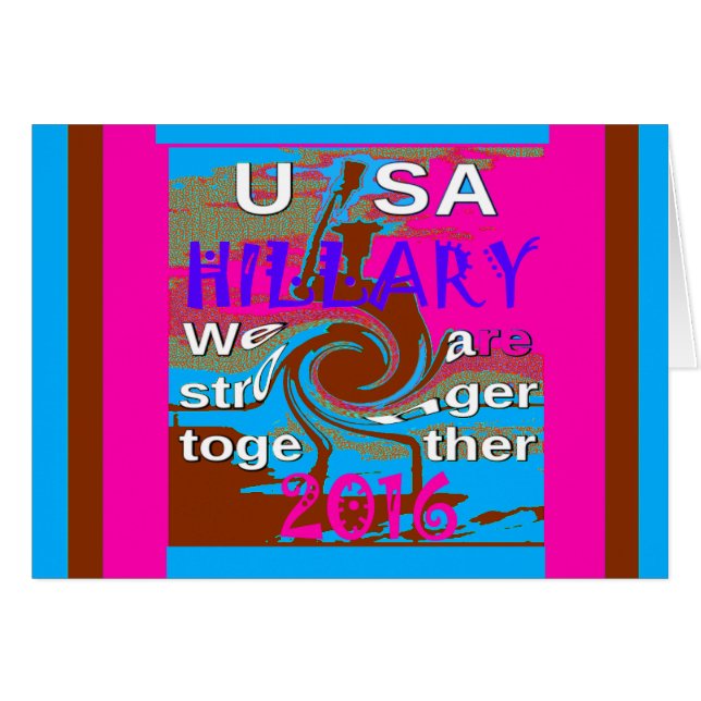 Démocrates Hillary Pour le président des États-Uni (Devant horizontal)