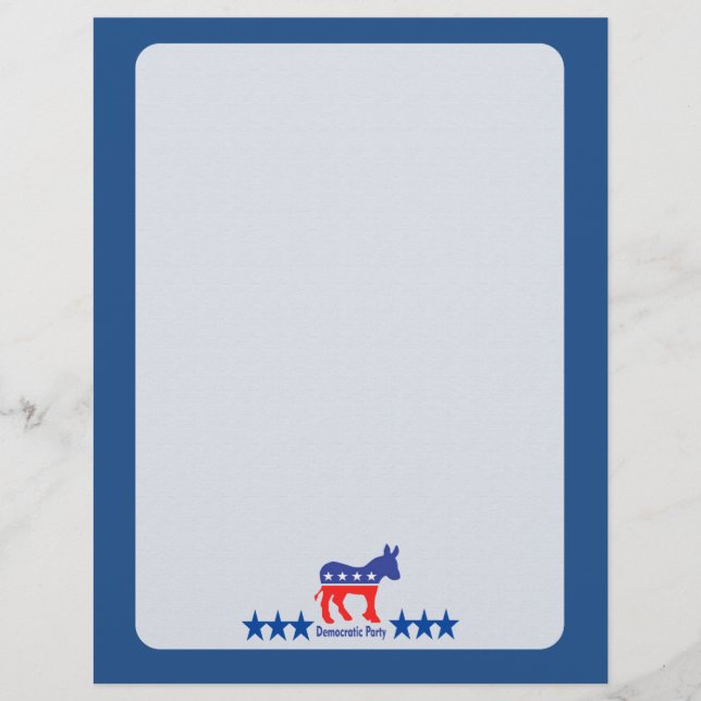 Democratic Blank Campaign Template (Front)