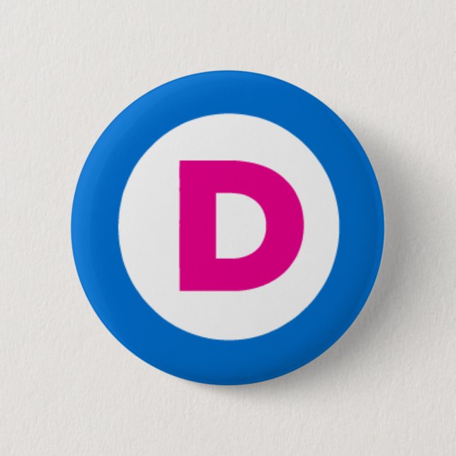 Democratic Button (Front)