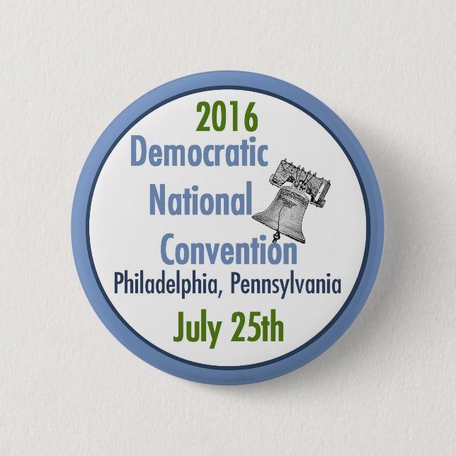 Democratic Convention 2 Inch Round Button (Front)