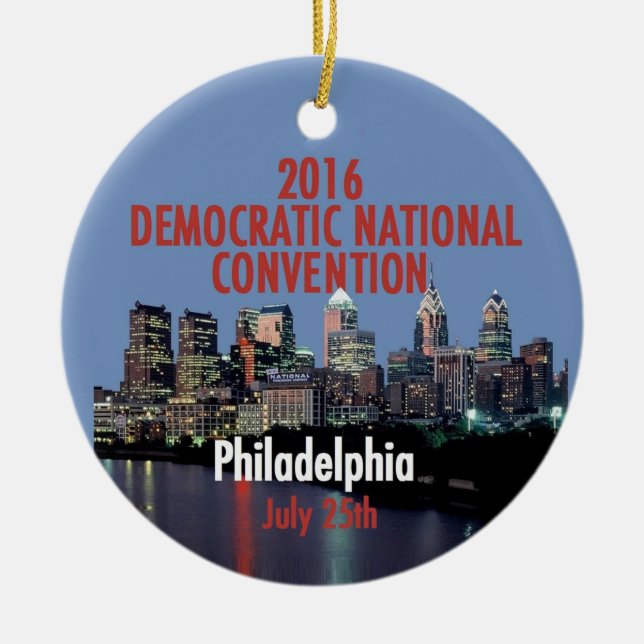 Democratic Convention Ceramic Ornament (Front)