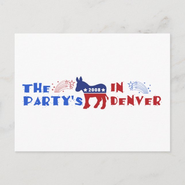 Democratic Convention Denver 2008 Cards DNC (Front)